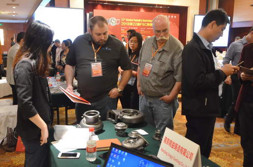 Purchasers Visited Samples From Nanjing Jingyi Casting Co., Ltd.
